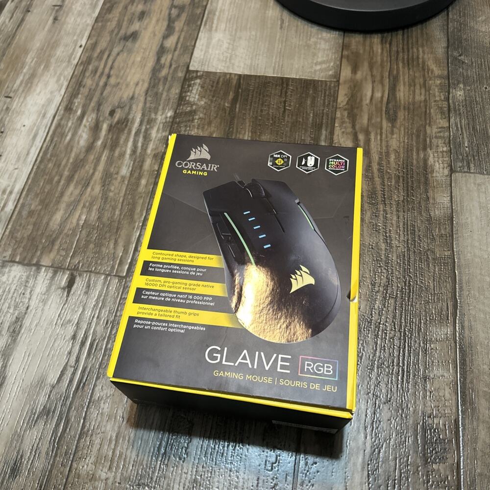 CORSAIR Glaive RGB Wired Aluminum Gaming Mouse, 16k DPI - Black